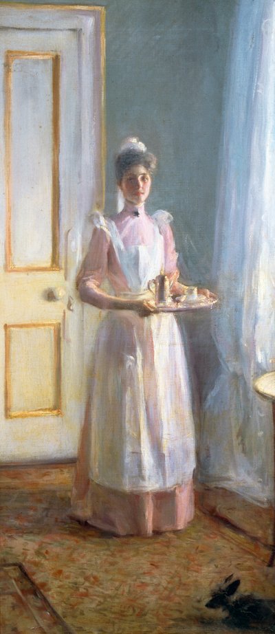 Sluha, kolem roku 1900 (olej na plátně) od Albert de Belleroche