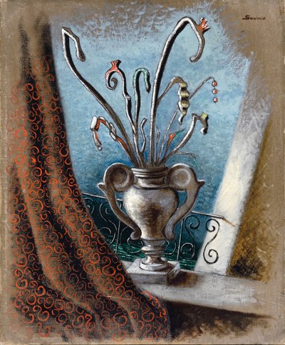 Fleurs (olej na plátně) od Alberto  Savinio