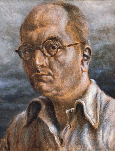 Autoportrét, Alberto Savinio (1891-1952). Itálie, 20. století. od Alberto  Savinio