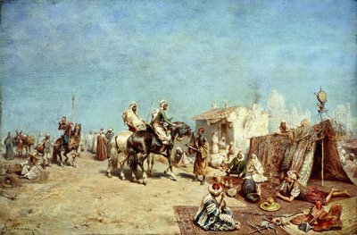 Arabský tábor, od Alberto Pasini