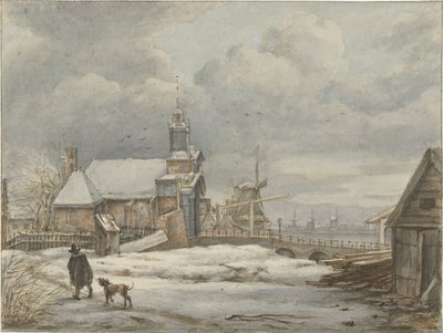 Pohled na Haarlemmerpoort v Amsterdamu od Albertus Brondgeest