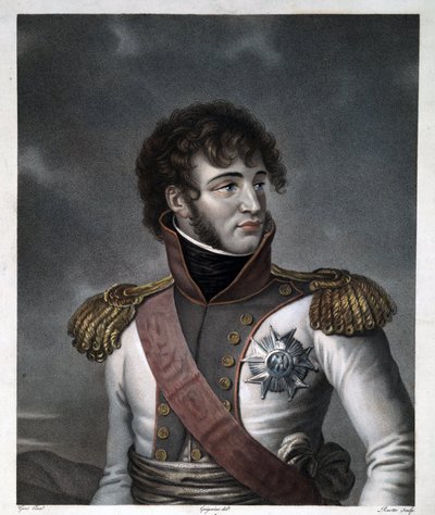 Portrét Joachima Murata - Gregorius, Albert (1774-1853) - cca 1806 - Lept, akvarel - 48,5x38 - Soukromá sbírka od Albertus Gregorius