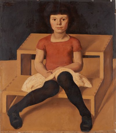 Ila, mladší dcera umělce, 1920. od Albin Egger Lienz