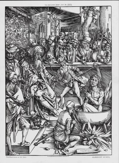 Umučení svatého Jana (rytina) od Albrecht (after) Durer or Duerer