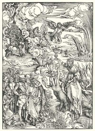Babylonská děvka (rytina) od Albrecht (after) Durer or Duerer