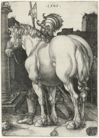 Velký kůň od Albrecht (after) Durer or Duerer