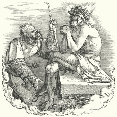 Titulní strana z Velké pašije od Albrechta Durera, zobrazující poslední dny Krista na Zemi (rytina) od Albrecht (after) Durer or Duerer