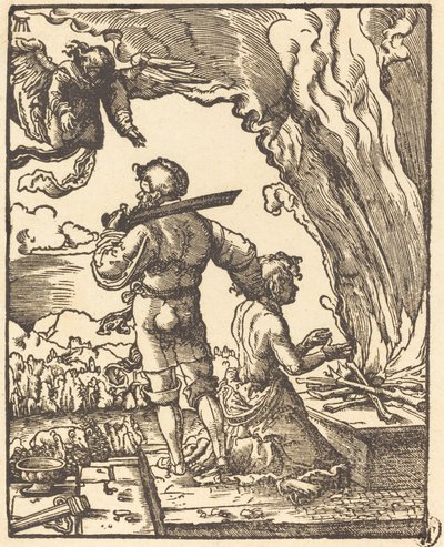 Abrahamova oběť od Albrecht Altdorfer