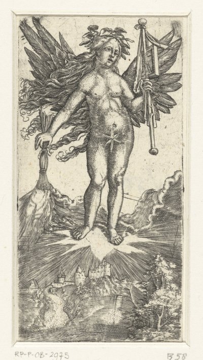 Alegorická ženská postava s křídly od Albrecht Altdorfer