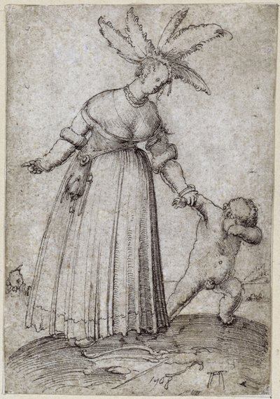 Altdorfer, Albrecht - Venuše a Amor od Albrecht Altdorfer