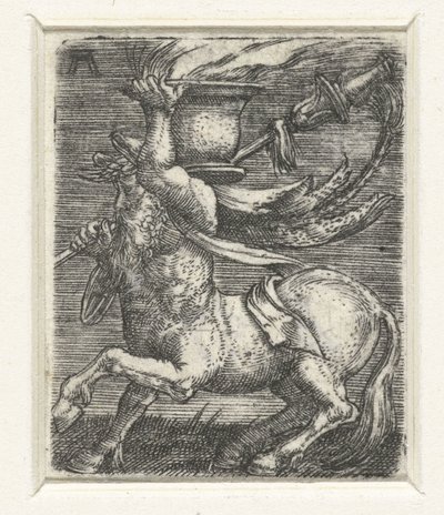 Kentaur nese hrnec ohně od Albrecht Altdorfer