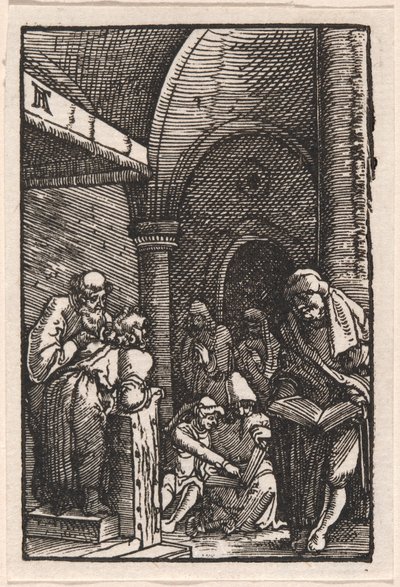 Kristus se hádal s doktory od Albrecht Altdorfer