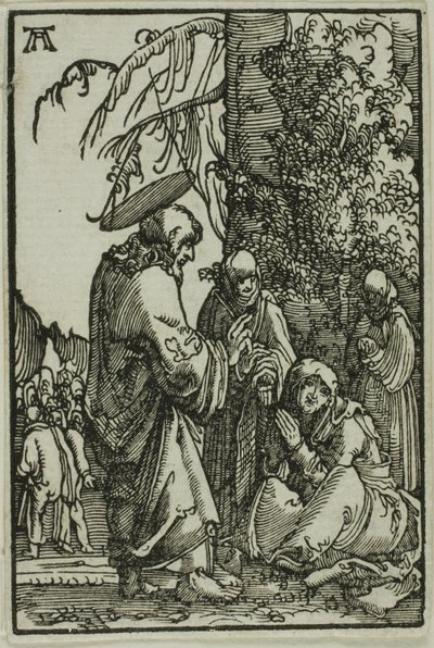 Kristus opouštějící svou matku, od pádu a vykoupení člověka od Albrecht Altdorfer