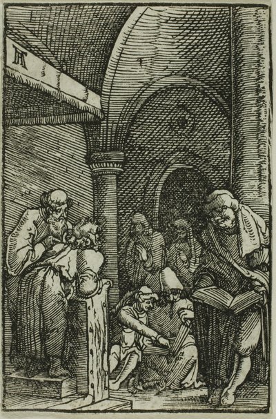 Kristus mezi lékaři, z Pádu a vykoupení člověka od Albrecht Altdorfer