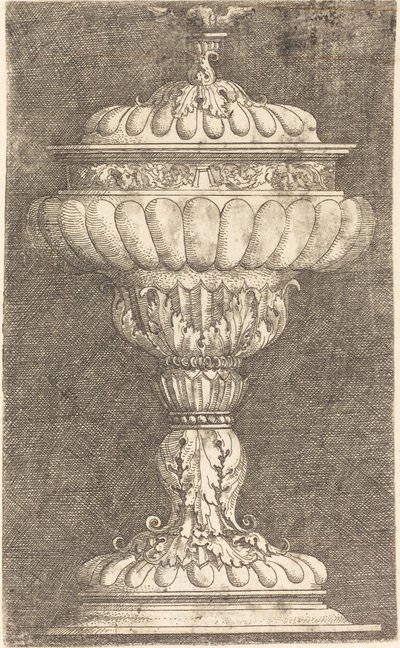 Krytý pohár s okřídlenou koulí od Albrecht Altdorfer