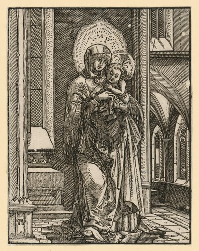 „Krásná Marie z Řezna“ v kostele od Albrecht Altdorfer