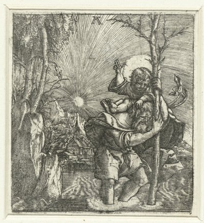 Svatý Kryštof od Albrecht Altdorfer
