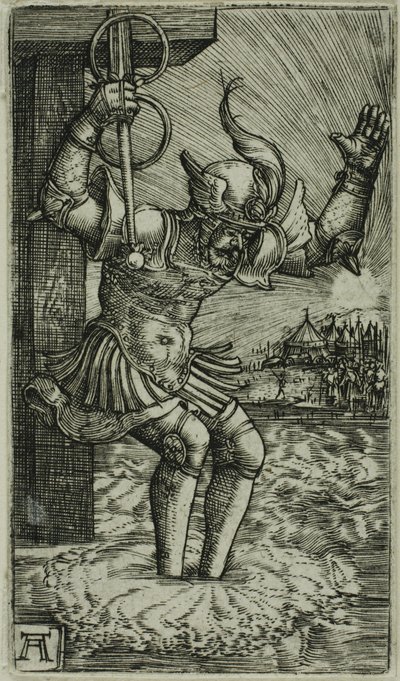 Horatius Cocles Skok do Tibery od Albrecht Altdorfer