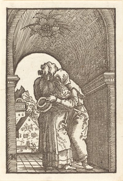 Joachim objímá Annu od Albrecht Altdorfer