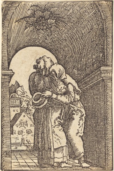 Joachim objímá Annu od Albrecht Altdorfer