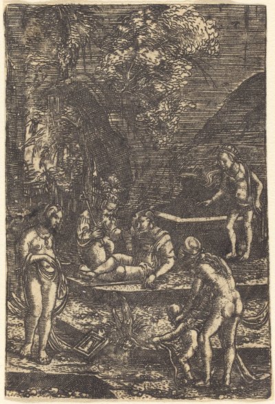 Soud z Paříže od Albrecht Altdorfer