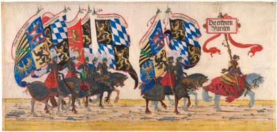 Německá knížata - Dílo Albrechta Altdorfera (asi 1480-1538), tužka, inkoust a akvarel, asi 1515 - Albertina, Vídeň (Rakousko) od Albrecht Altdorfer