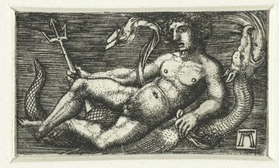 Ležící Neptun od Albrecht Altdorfer