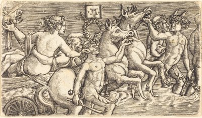 Milenci v čele s mořskými bohy na Triumphu od Albrecht Altdorfer