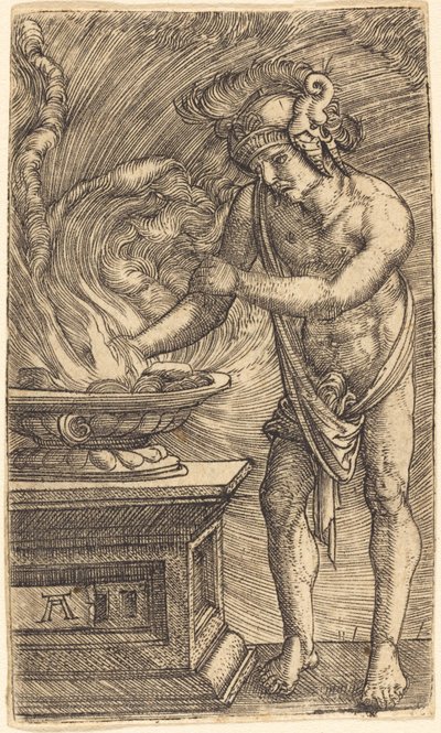Mucius Scaevola si spálil ruku od Albrecht Altdorfer