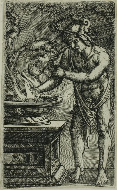 Mucius Scaevola Pálí si ruku od Albrecht Altdorfer
