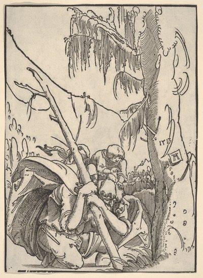 Svatý Kryštof nesoucí Ježíška od Albrecht Altdorfer