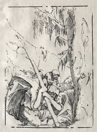 Svatý Kryštof přechází vodu s Kristem na ramenou, 1513. od Albrecht Altdorfer