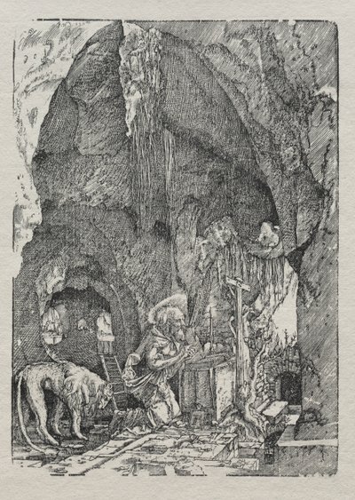 St. Jeroným v jeskyni, c. 1513-15. od Albrecht Altdorfer