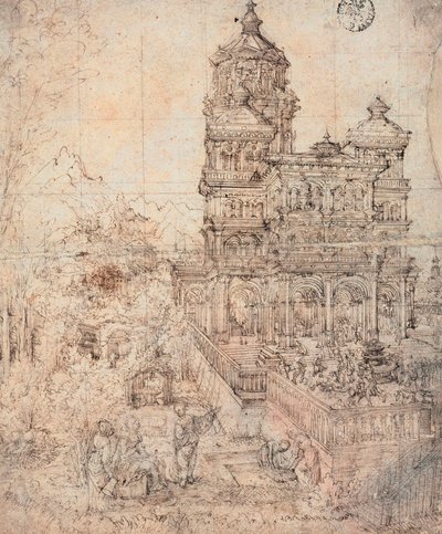 Susanna koupání - kresba Albrechta Altdorfera (cca 1480-1538) od Albrecht Altdorfer