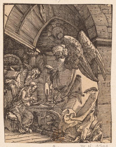 Zvěstování, 1513. od Albrecht Altdorfer