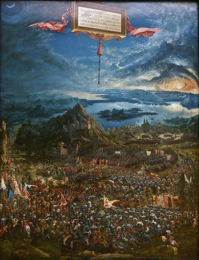 Bitva Alexandra u Issu, 1529 od Albrecht Altdorfer