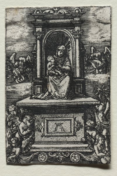 Krásná Panna Ratisbonská na oltáři od Albrecht Altdorfer