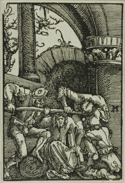 Korunování trním, z Pádu a Vykoupení člověka od Albrecht Altdorfer