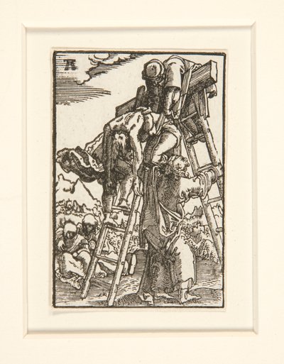 Sestup z kříže ze série Pád a Vykoupení člověka od Albrecht Altdorfer
