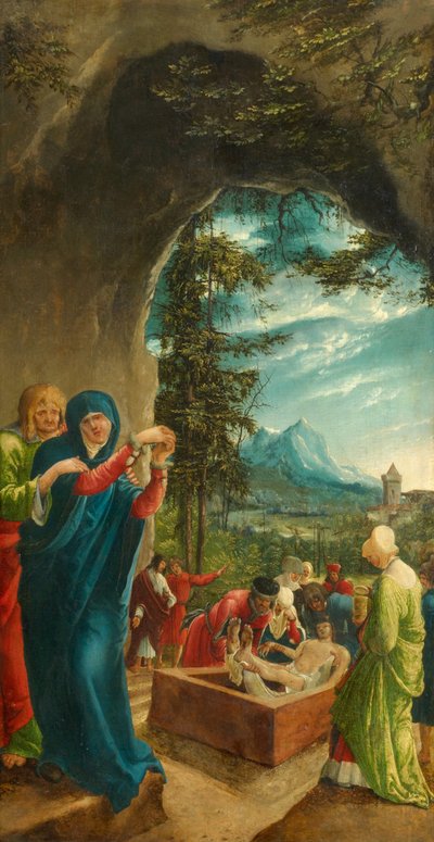 Pohřeb Krista, 1518 od Albrecht Altdorfer