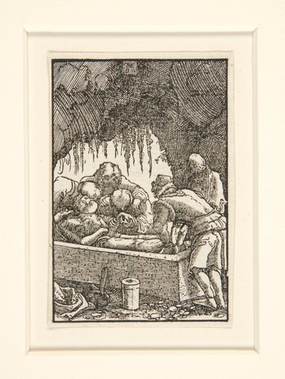 The Entombment of Christ, ze série Pád a vykoupení člověka od Albrecht Altdorfer