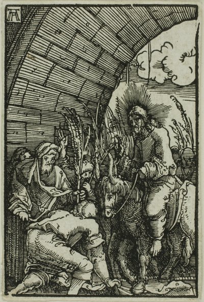 Vstup do Jeruzaléma, od pádu a vykoupení člověka od Albrecht Altdorfer