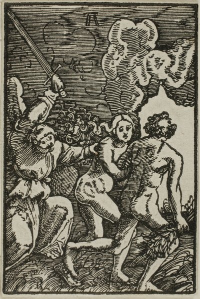 Vyhnání z ráje, z Pádu a vykoupení člověka od Albrecht Altdorfer