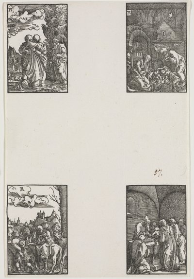 Pád a vykoupení člověka od Albrecht Altdorfer