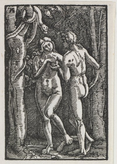 Pád a vykoupení člověka: Adam a Eva jedli zakázané ovoce od Albrecht Altdorfer