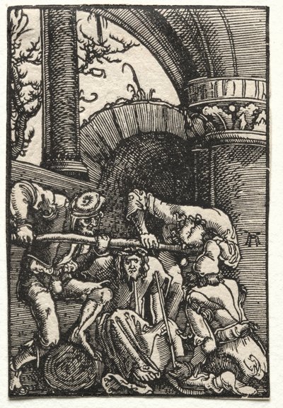 Pád a vykoupení člověka: Kristus korunovaný trním od Albrecht Altdorfer