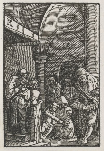 Pád a vykoupení člověka: Christ Disputing with the Doctors, c. 1515. od Albrecht Altdorfer
