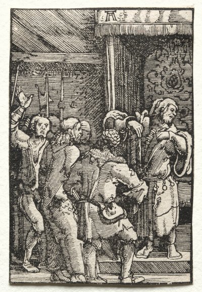 Pád a vykoupení člověka: Kristus před Kaifášem od Albrecht Altdorfer