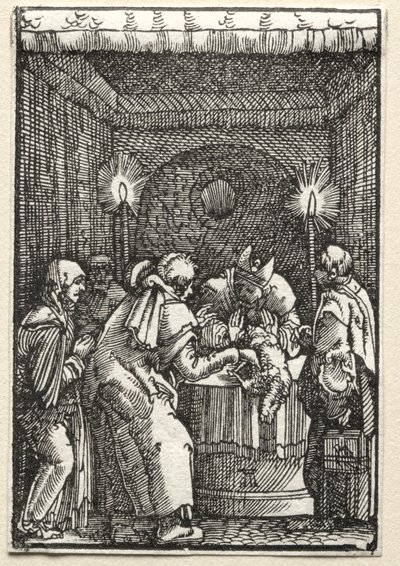 The Fall and Redemption of Man: Joachims Offering Rejected by High Priest, c. 1515. od Albrecht Altdorfer