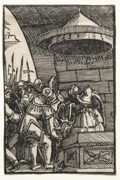 Pád a vykoupení člověka: Pilát si myje ruce, c. 1515. od Albrecht Altdorfer